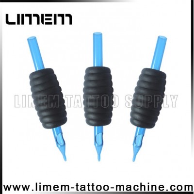 The high quality newest style tattoo disposable grip with blue tips on hot sales